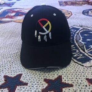 Dreamcatcher Style Insignia Ball Cap. Velcro tabbed.